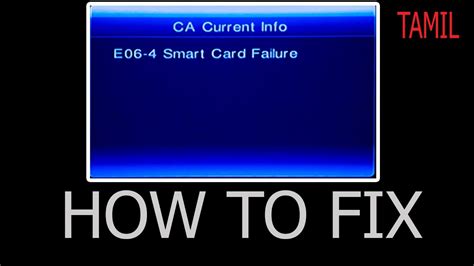 How to fix Smartcard error E06